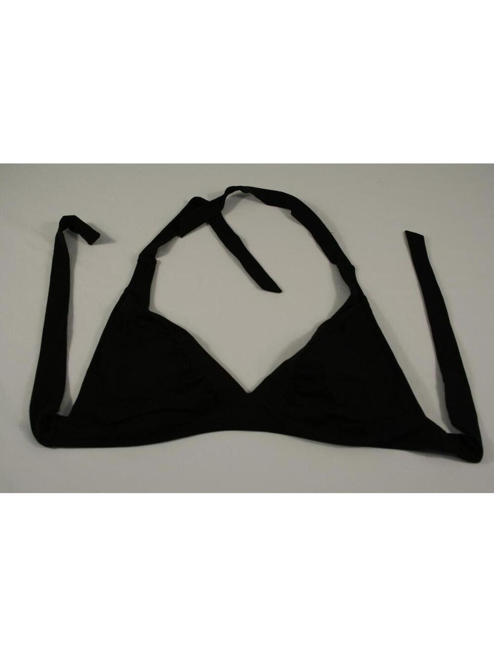 Athleta Black Halter Triangle Bikini Top